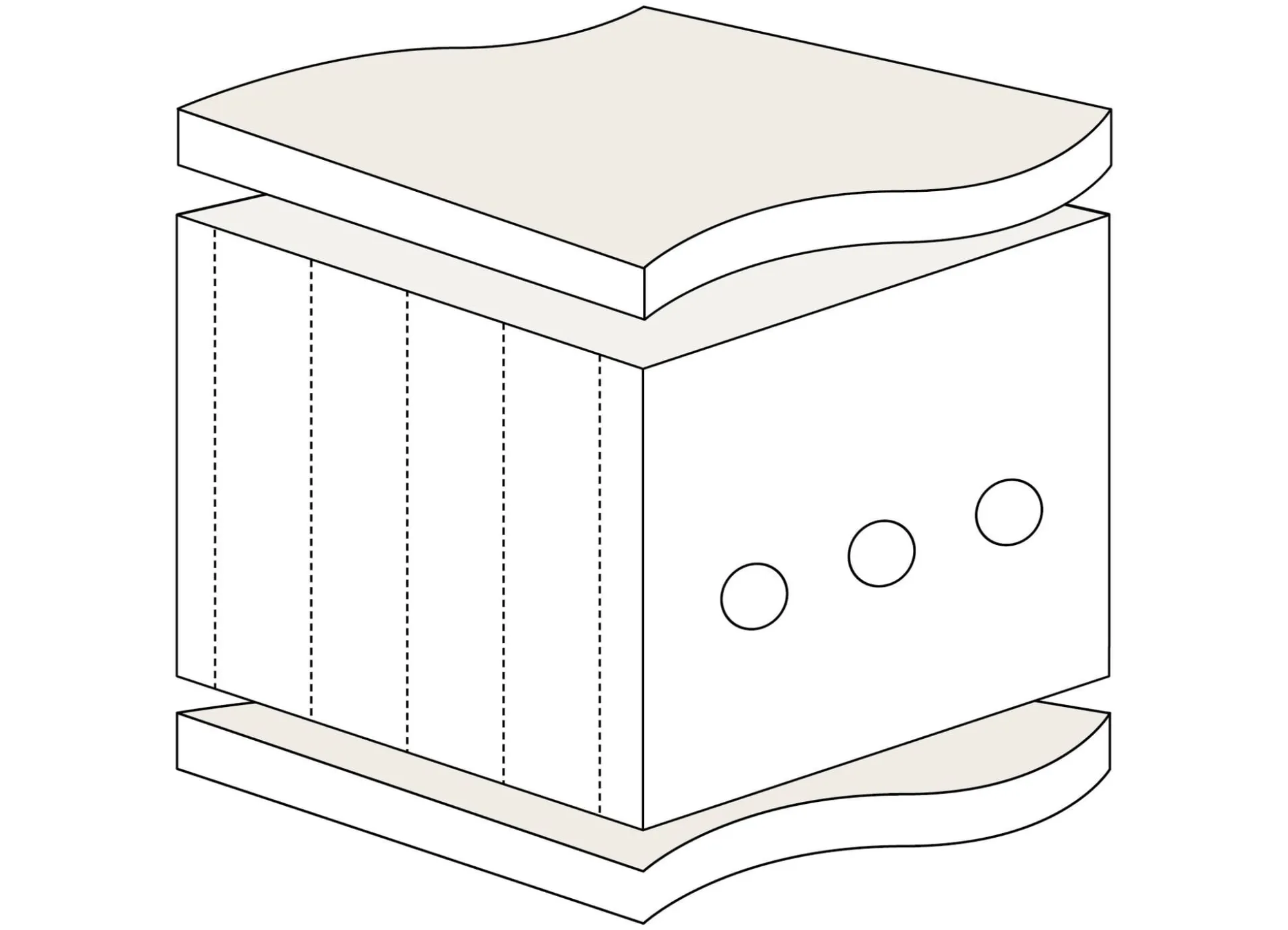Naturlatex-Matratze 90 × 200 cm
