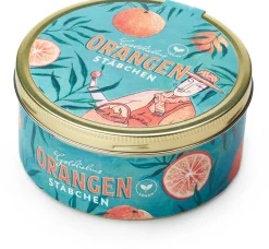 Orangenstäbchen mit Schokolade