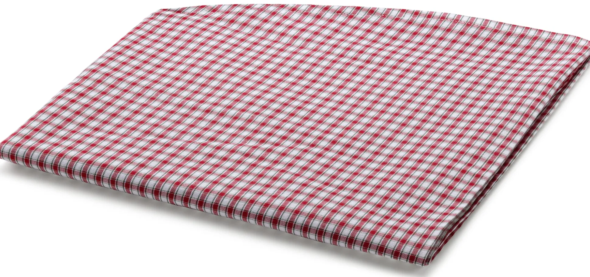 Runde Tischdecke rot-weiß kariert