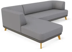 Sofa-Kombination Linnea Schurwolle und Leder