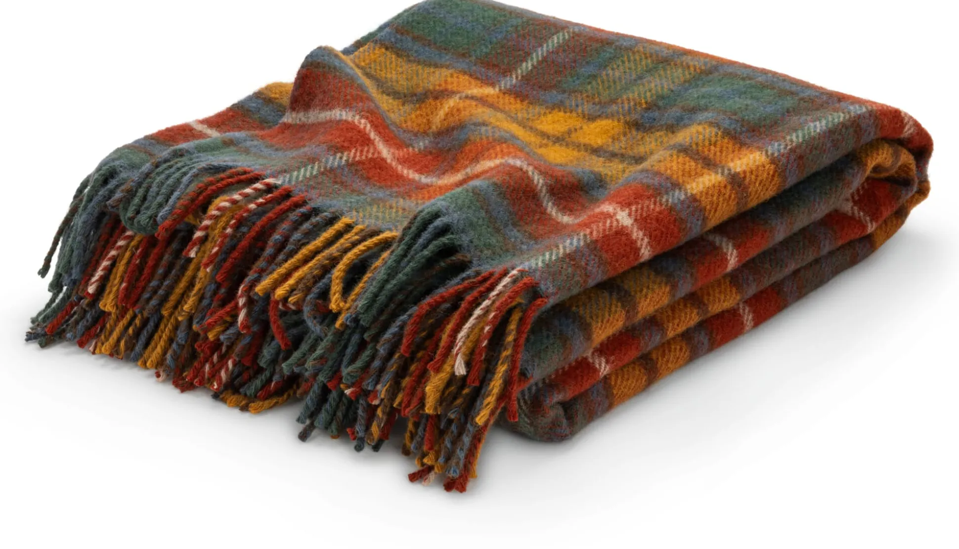 Tartan-Schurwolldecke Antique Buchanan