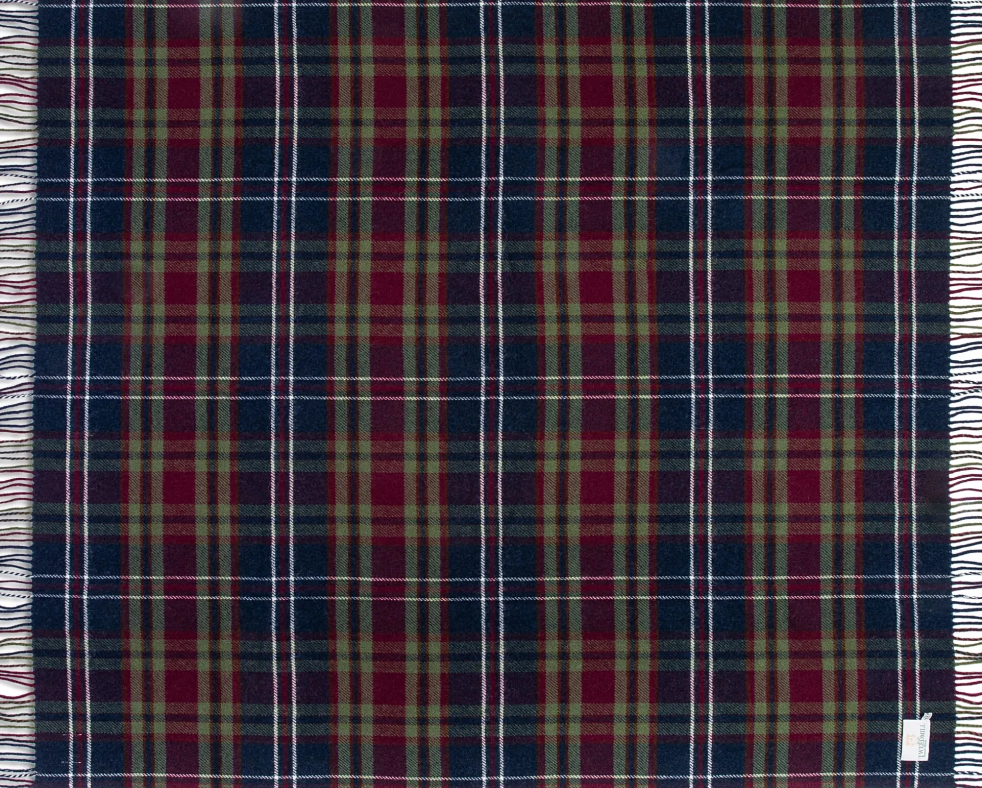 Tartan-Schurwolldecke Morello Check