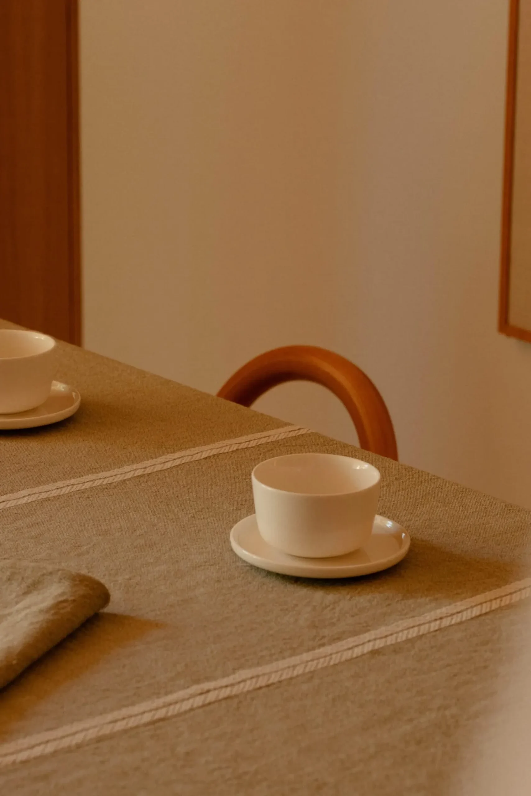 Tischdecke Leinen Melange