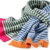 Unisex-Strickschal gestreift, Multicolor
