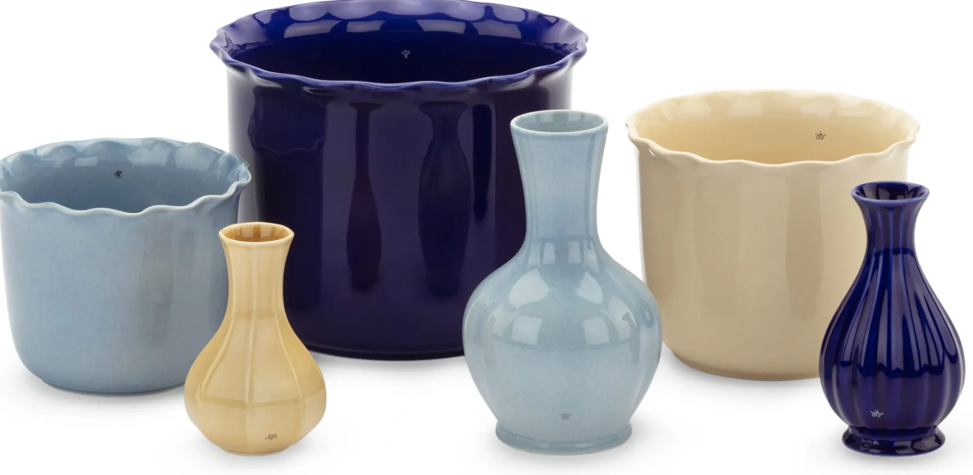 Vase Heritage hellgelb