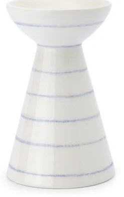 Vase Keramik handbemalt blau