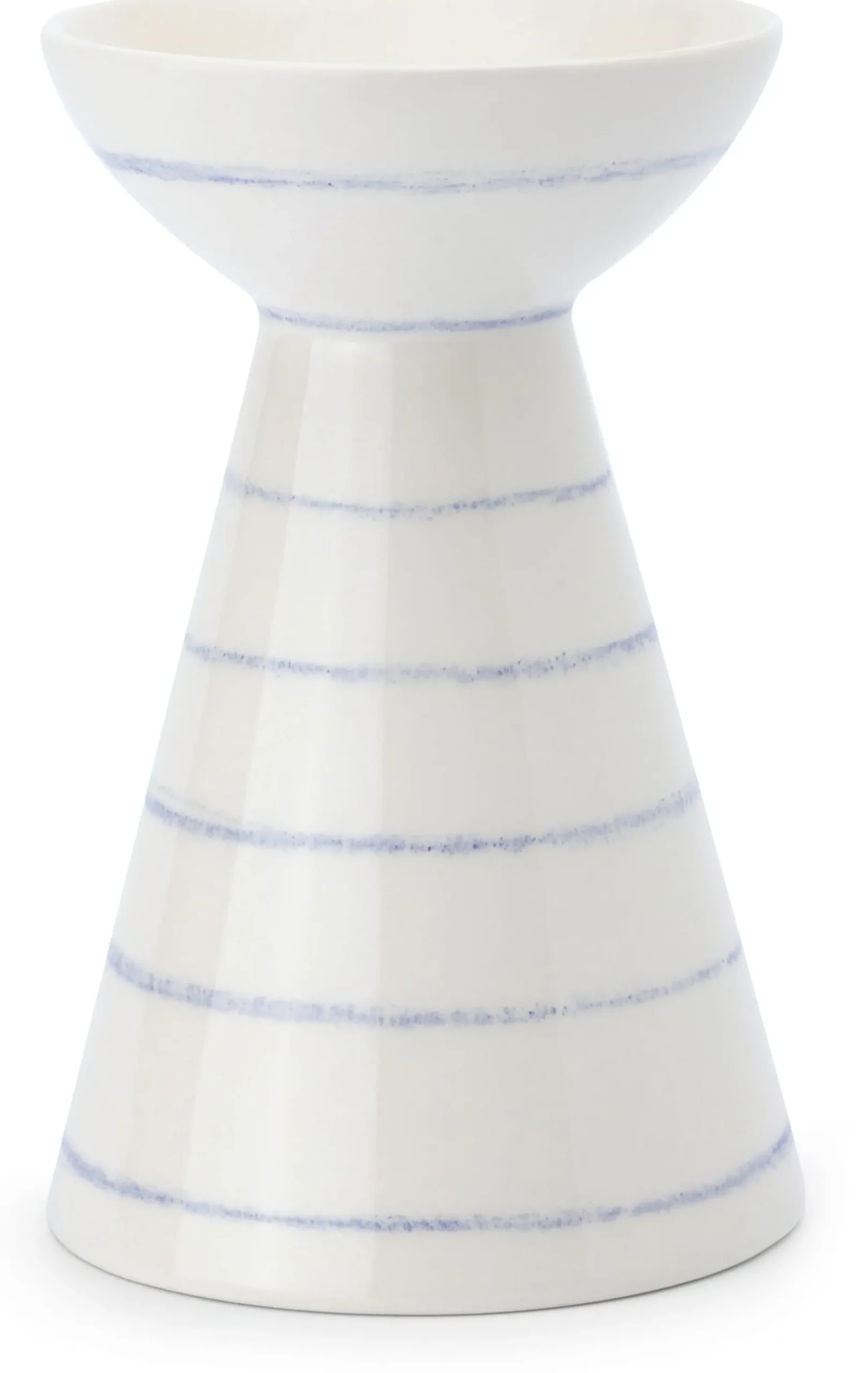 Vase Keramik handbemalt blau