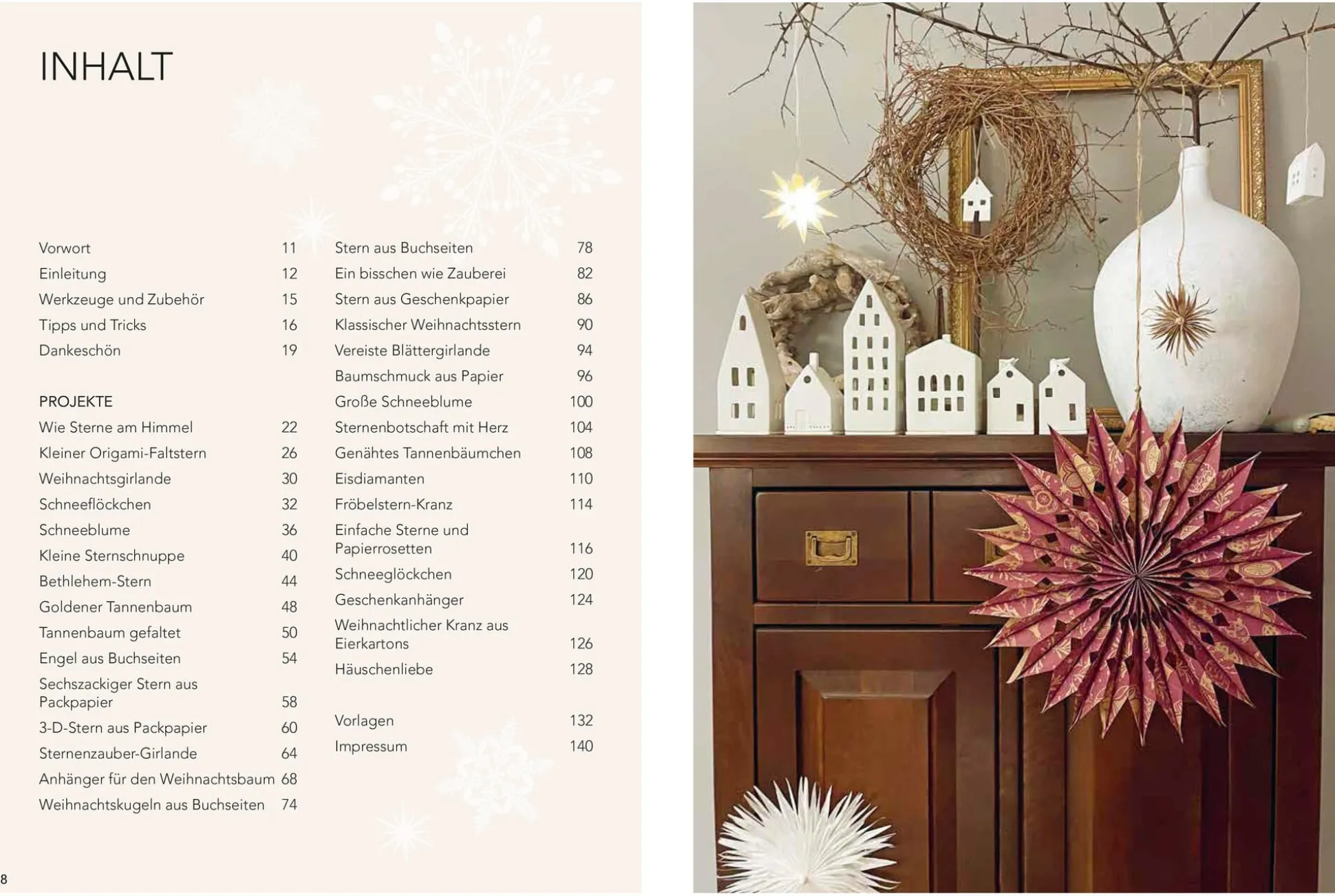 Weihnachtliche Papierdeko