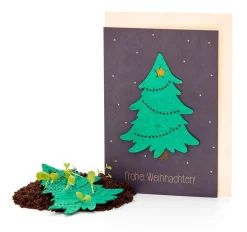 Weihnachtskarten mit Wildblumensamen
