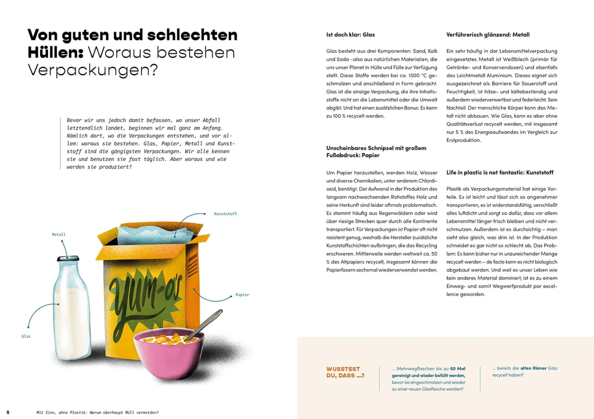Wenn die Verpackungshüllen fallen