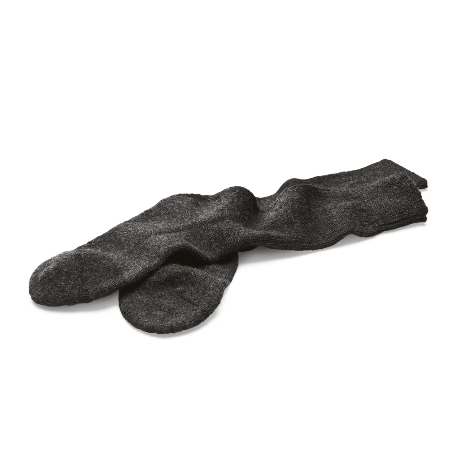 Wollsocke mit Walkfilzsohle
